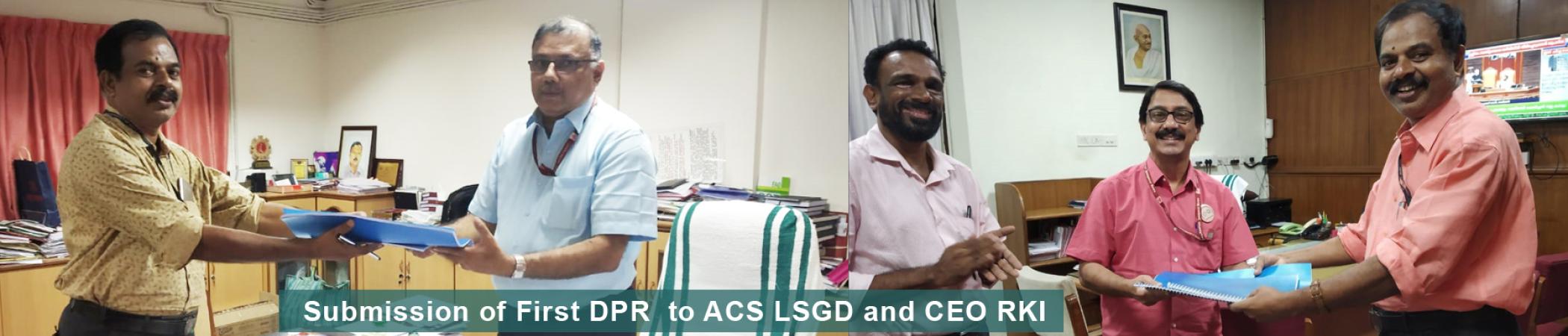 First DPR submission to ACS LSGD and CEO RKI First DPR submission to ACS LSGD and CEO RKI